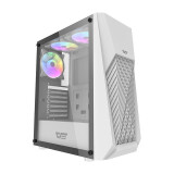 Datoru korpuss Computer case Darkflash DK150 with 3 fans white (DK150 White with 3*f)