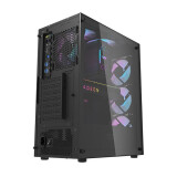 Datoru korpuss Computer case Darkflash DK352 MESH + 4 aRGB fans black (DK352 Mesh Black)