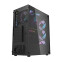 Datoru korpuss Computer case Darkflash DK352 MESH + 4 aRGB fans black (DK352 Mesh Black) - foto 2