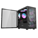 Datoru korpuss Computer case Darkflash DLM21 Mesh black (DLM21 Mesh Black)