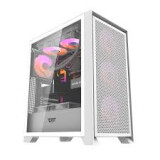 Datoru korpuss Computer case Darkflash DRX70 MESH + 4 RGB fans white (DRX70 MESH WHITE)