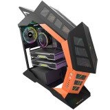 Datoru korpuss Computer Case Darkflash K1 black & orange (K1)