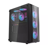 Datoru korpuss Darkflash DK352 Plus computer case + 4 fans black (DK352 Plus)