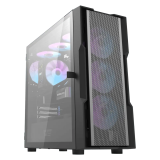 Datoru korpuss Darkflash DK431 Glass Computer Case + 4 fans black (DK431 Glass + 4 fans)