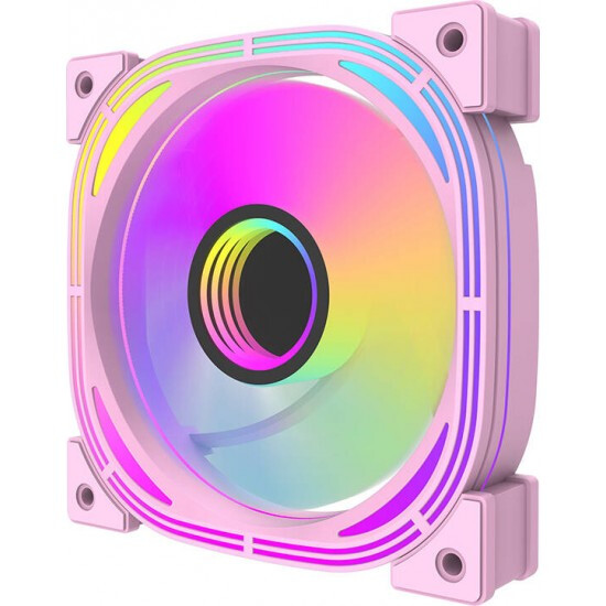 Dzesētājs Darkflash INF24 5in1 ARGB Computer fan set pink (INF24 5IN1 Pink)