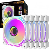 Dzesētājs Darkflash INF24 5in1 ARGB Computer fan set white (INF24 5IN1 (PWM) White)