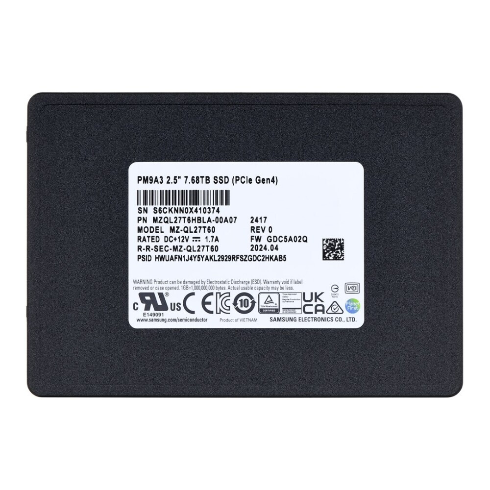 SSD Samsung PM9A3 7.68TB (DETSA4SSD0085)