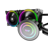 Dzesētājs PC Water Cooling AiO Darkflash TR240 RGB black (TR240 Black)