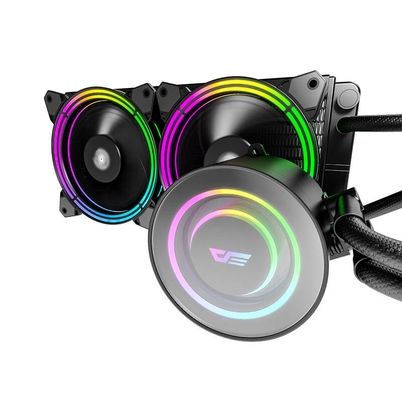 Procesoru dzesētājs PC Water Cooling AiO Darkflash TR240 RGB black (TR240 Black)