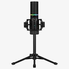 Mikrofons Streamplify RGB Microphone With Tripod, Black (SPMC-MZ1C127.11)