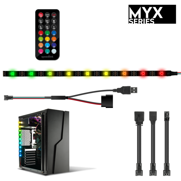 LED sloksnes Speedlink MYX LED, PC KIT (SL-600605-MTCL)