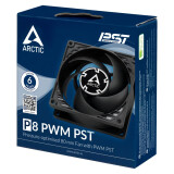 Korpusa dzesētājs Arctic Cooling P8 PWM PST Black/Black (ACFAN00150A)