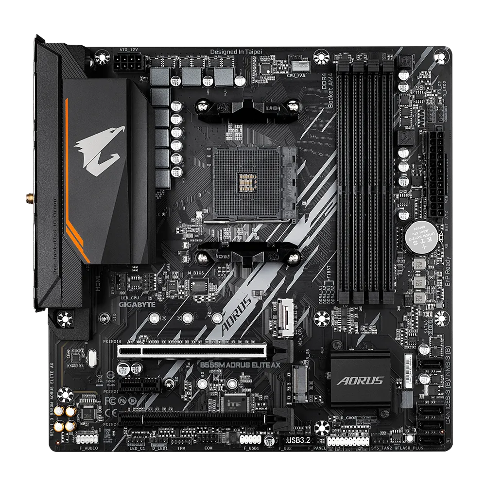 Pamatplate GIGABYTE B550M AORUS ELITE AX (B550M AORUS ELITE AX)