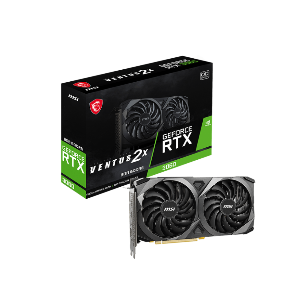 Videokarte MSI GeForce RTX 3060 VENTUS 2X 8GB OC (GEFORCE RTX 3060 VENTUS 2X 8G OC)