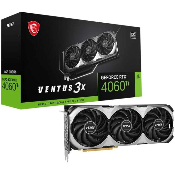 MSI GeForce RTX 4060 Ti 8 GB GDDR6 (RTX4060TIVEN3XE8GOC)