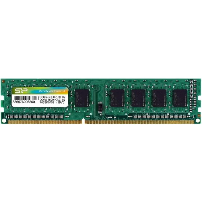 Operatīvā atmiņa 4Gb DDR-III 1600MHz Silicon Power (SP004GBLTU160N02) - SP004GBLTU160N02/SP004GBLTU160W02