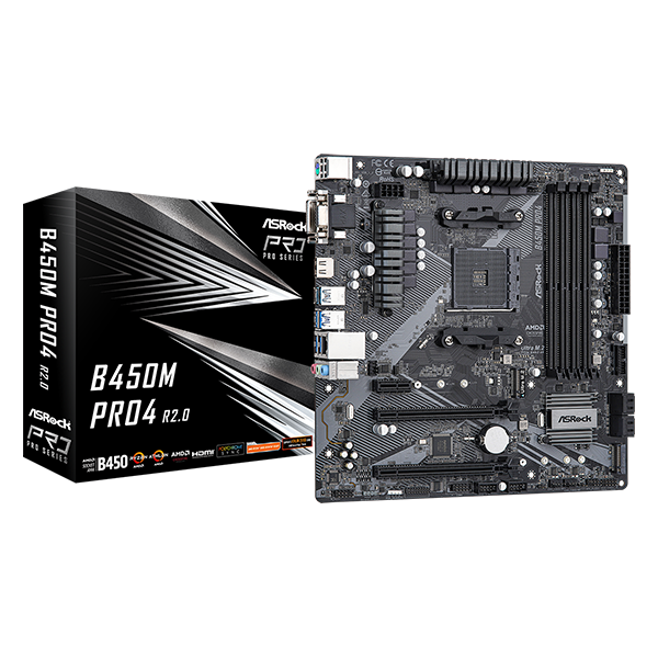 Pamatplate ASRock B450M Pro4 R2.0