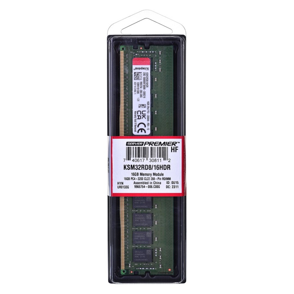 Operatīvā atmiņa Kingston Hynix D Rambus 16GB 3200MHz DDR4 CL22 (PSEKINDR40041) - KSM32RD8/16HDR