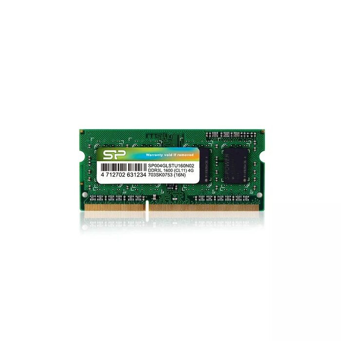 Operatīvā atmiņa 4Gb DDR-III 1600MHz Silicon Power SO-DIMM (SP004GLSTU160N02)