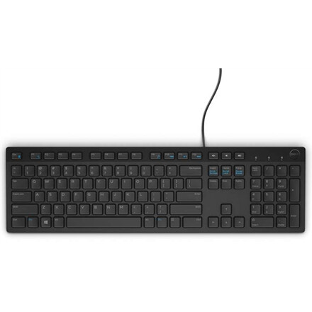 Tastatūra DELL KB216 ENG Black (580-ADHY)