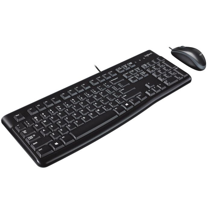 Tastatūra + pele LOGITECH MK120 ENG Black (920-002562)