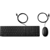 Tastatūra + pele HP 320MK ENG/RU Black (9SR36AA)