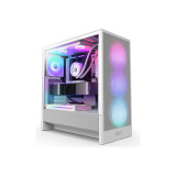 Datoru korpuss NZXT H5 Flow RGB 2024 midi tower white (CC-H52FW-R1)