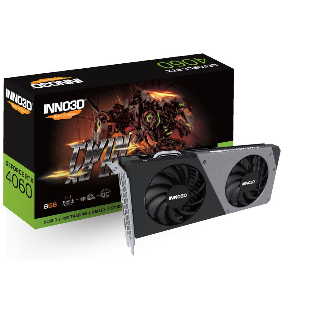 Videokarte Inno3D GeForce RTX 4060 8 GB GDDR6 (N40602-08D6X-173051N)