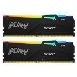 Operatīvā atmiņa KINGSTON Fury Beast 32GB DDR5 6000MHz CL30 KIT of 2x16GB (KF560C30BBEAK2-32)