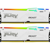 Operatīvā atmiņa Kingston Fury Beast RGB White 32GB DDR5 6000MHZ CL30 KIT of 2x16GB (KF560C30BWEAK2-32)