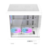 Datoru korpuss Darkflash DB330M Mini tower white + 3 ARGB fans (DB330M White)