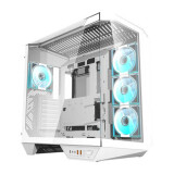 Datoru korpuss Darkflash DY470 Middle Tower white + 4 fans (DY470 White)