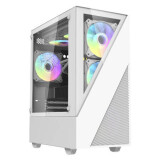 Datoru korpuss Darkflash Aigo E330M Middle Tower + 4 argb fans white (E330M White)