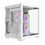 Datoru korpuss Darkflash FT350 Mini Tower + 5 aRGB fans white (FT350 White)