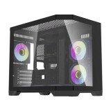 Datoru korpuss Darkflash FT418 Mini Tower + 6 aRGB fans black (FT418 Black)