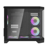 Datoru korpuss Darkflash FT418 Mini Tower + 6 aRGB fans black (FT418 Black)