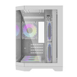 Datoru korpuss Darkflash FT418 Mini Tower + 6 aRGB fans white (FT418 White)