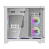 Datoru korpuss Darkflash FT418 Mini Tower + 6 aRGB fans white (FT418 White)