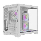 Datoru korpuss Darkflash FT418 Mini Tower + 6 aRGB fans white (FT418 White)