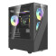 Datoru korpuss DarkFlash Aigo E330M Middle Tower + 4 argb fans black (E330M Black) - foto 2