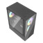 Datoru korpuss DarkFlash Aigo E330M Middle Tower + 4 argb fans black (E330M Black) - foto 3