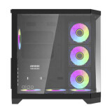 Datoru korpuss Darkflash FT418 PRO Middle Tower + 7 aRGB fans black (FT418 PRO Black)