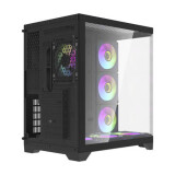 Datoru korpuss Darkflash FT418 PRO Middle Tower + 7 aRGB fans black (FT418 PRO Black)