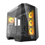 Datoru korpuss Darkflash DY470 black Middle Tower + 4 fans (DY470 Black)