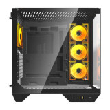 Datoru korpuss Darkflash DY470 black Middle Tower + 4 fans (DY470 Black)