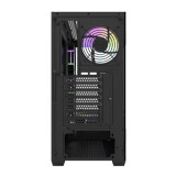 Datoru korpuss Darkflash DS900 Midi-Tower black + 7 ARGB fans (DS900 Black + fans)