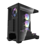 Datoru korpuss Darkflash DS900 Midi-Tower black + 7 ARGB fans (DS900 Black + fans)