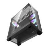 Datoru korpuss Darkflash DS900 Midi-Tower black + 7 ARGB fans (DS900 Black + fans)