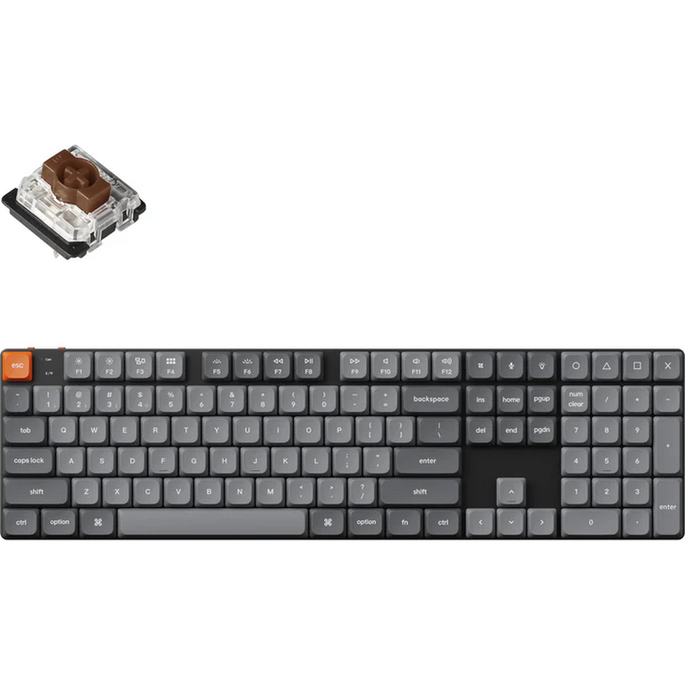 Tastatūra Keychron K5 Max QMK ENG Black/Grey (K5M-A3)