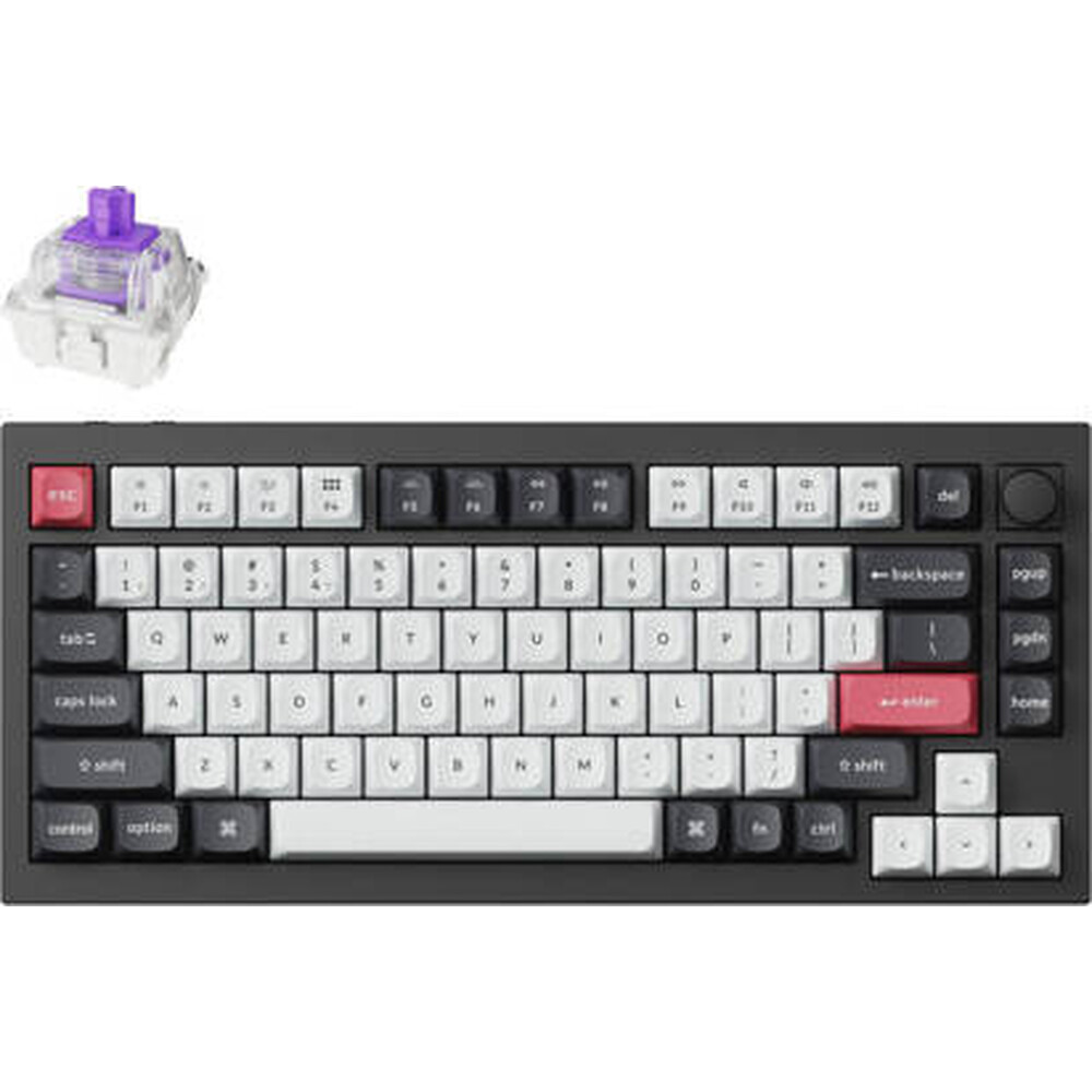 Tastatūra Keychron Q1 HE QMK ENG Black (Q1H-M1)